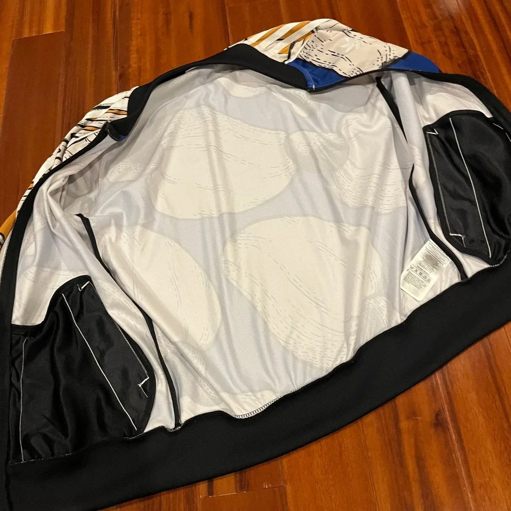 Adidas Farm Rio Jacket Track Athletic Active Blue Palm Leaf Fruit Collab Size XS